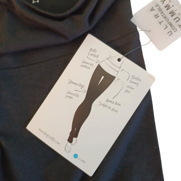 NEW WITH TAGS! Svelte Tummy Control - 4 way stretch spandex capris (4485 - Picture 5 of 7